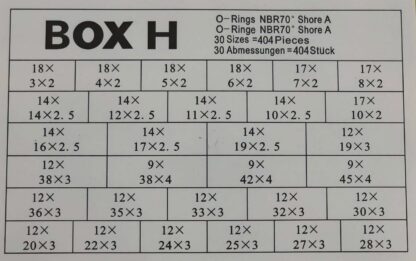 BOX H NBR70 (404tk; 3,0-28,0mm; art.40917) - Image 2